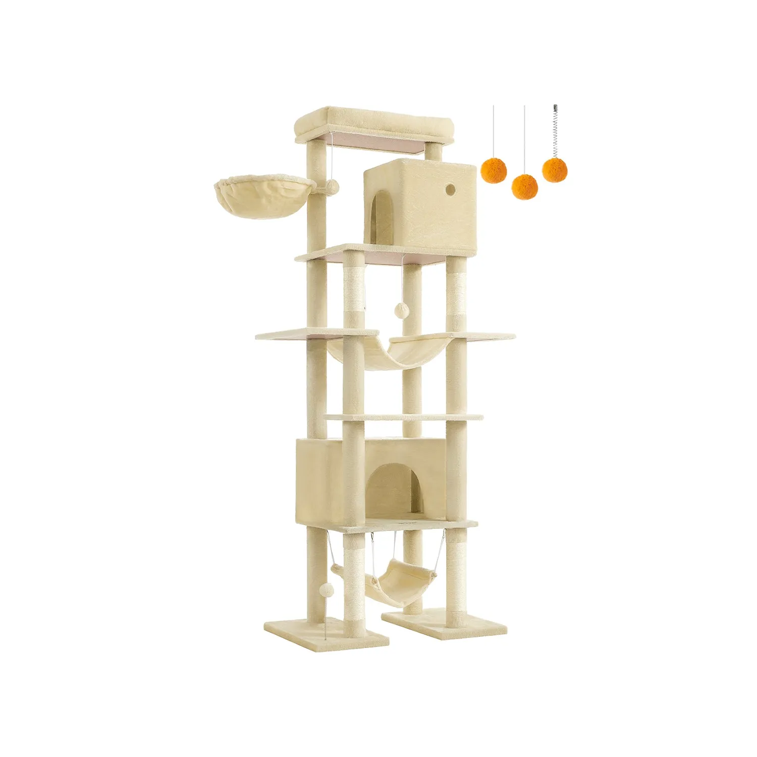 201 cm Tall Cat Tree XXL Large with Scratching Posts