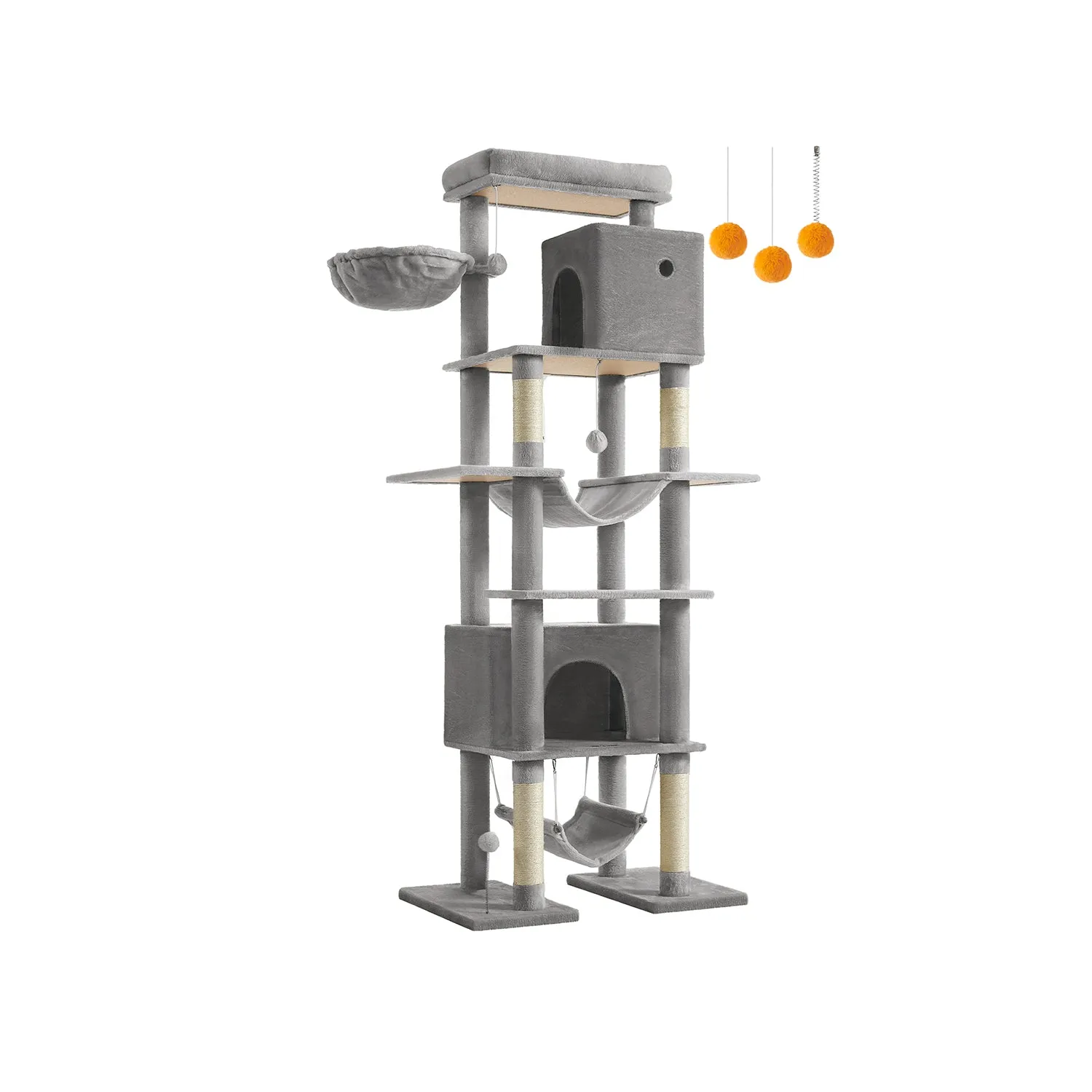 201 cm Tall Cat Tree XXL Large with Scratching Posts