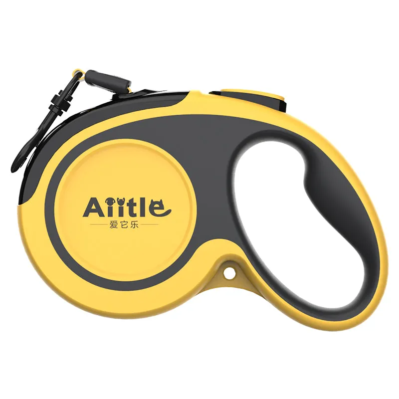 Aiitle Easy Lock Retractable Dog Leash White