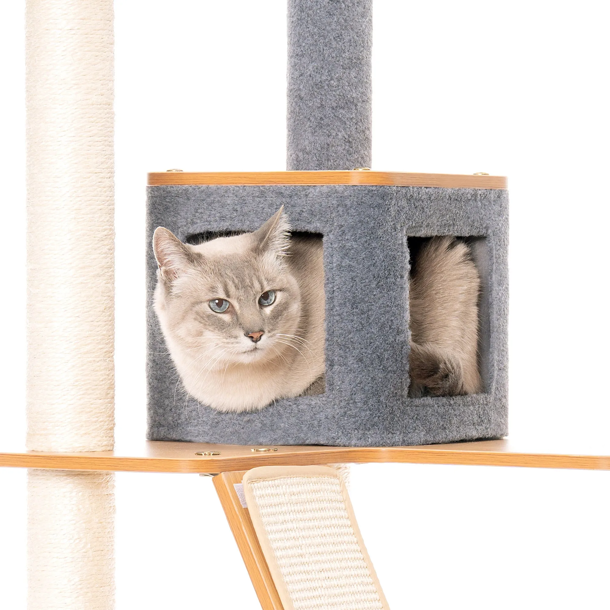 Ascentials by FurHaven Royal Suite Cat Tower (68”), Multi-Level Indoor Cat Tree