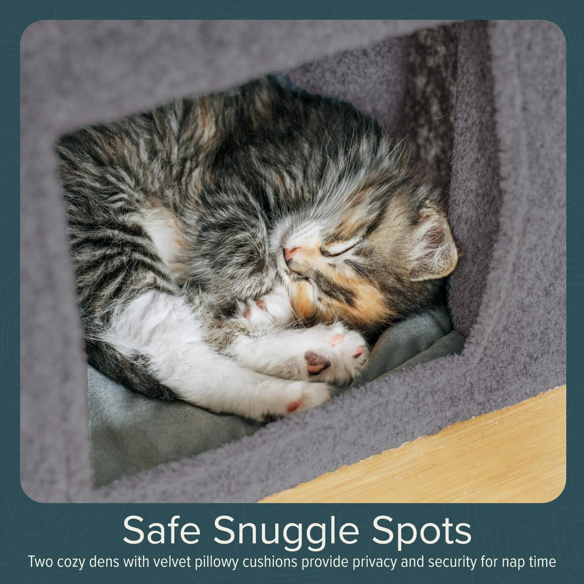Ascentials by FurHaven Royal Suite Cat Tower (68”), Multi-Level Indoor Cat Tree