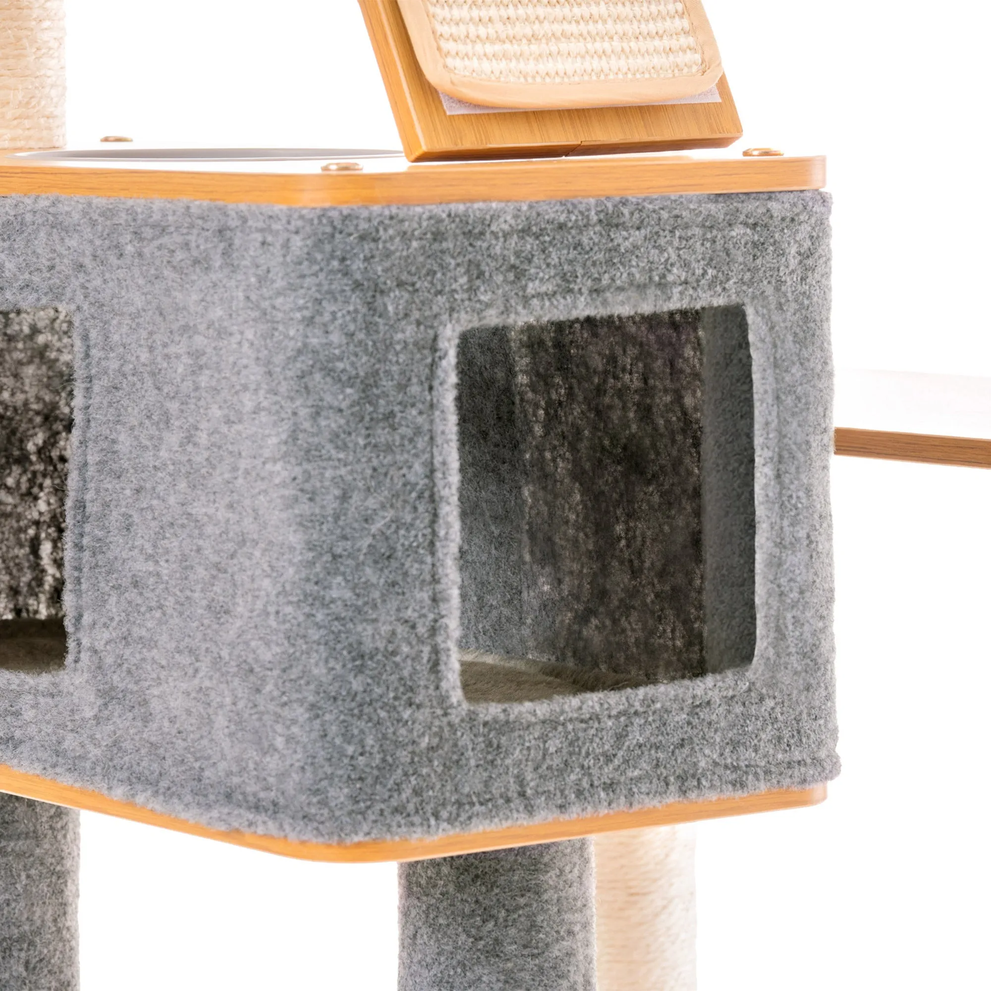 Ascentials by FurHaven Royal Suite Cat Tower (68”), Multi-Level Indoor Cat Tree