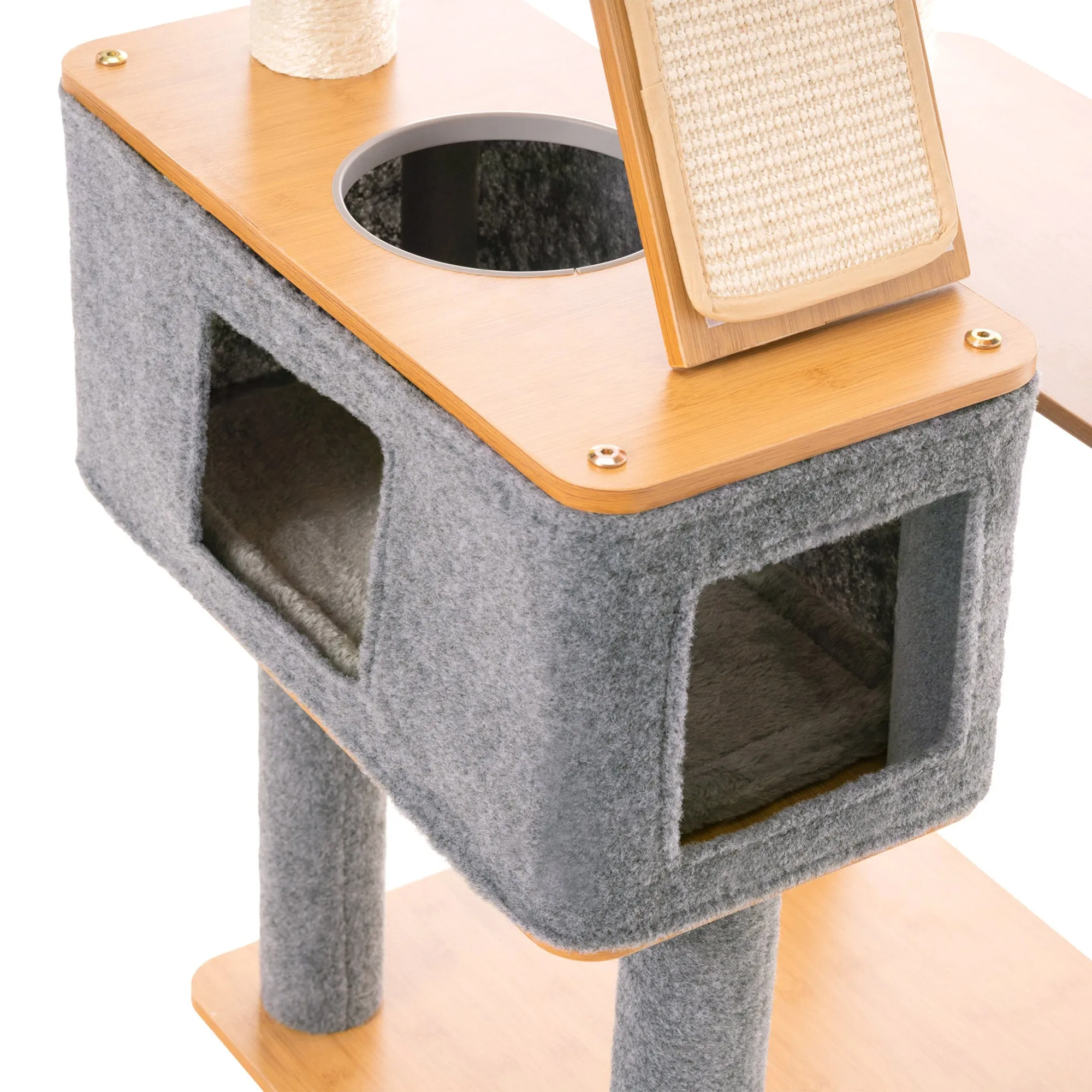 Ascentials by FurHaven Royal Suite Cat Tower (68”), Multi-Level Indoor Cat Tree