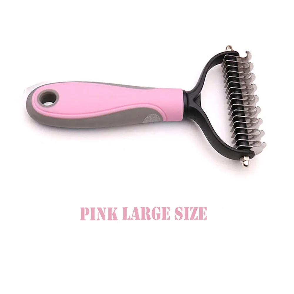 Best Professional Deshedding Brush For Dogs And Cats Safe Dematting Comb Pet Grooming