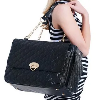 Black Quilted Pet Carrier