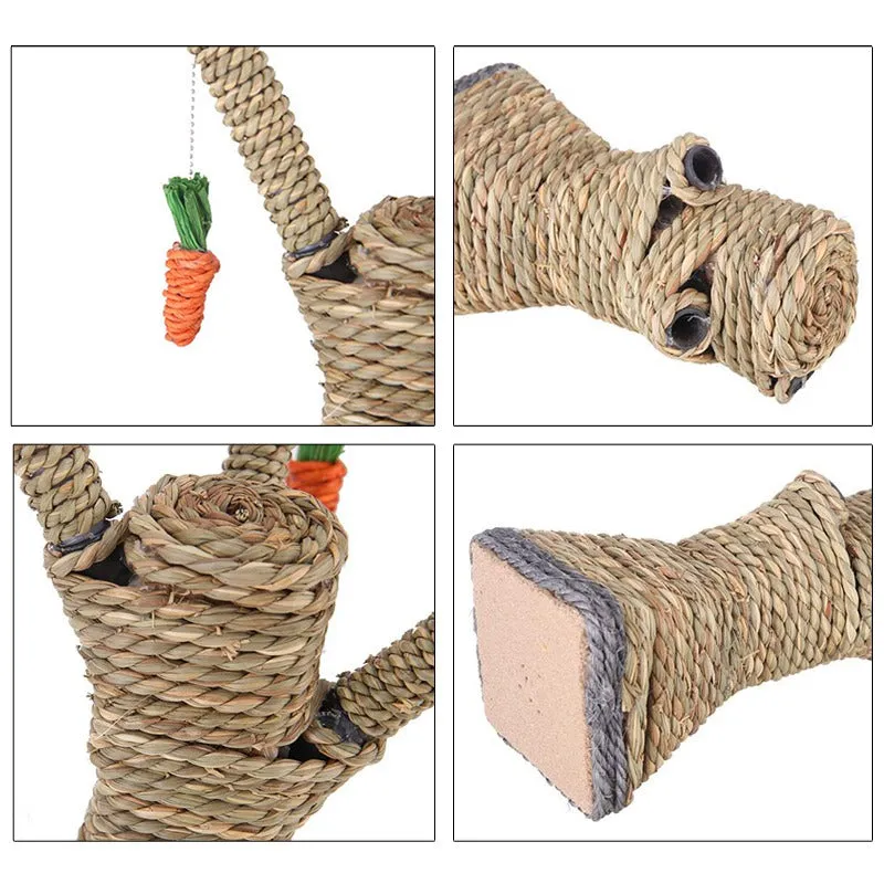 Cat Scratching Tree Hanging Carrot 10*8*27CM