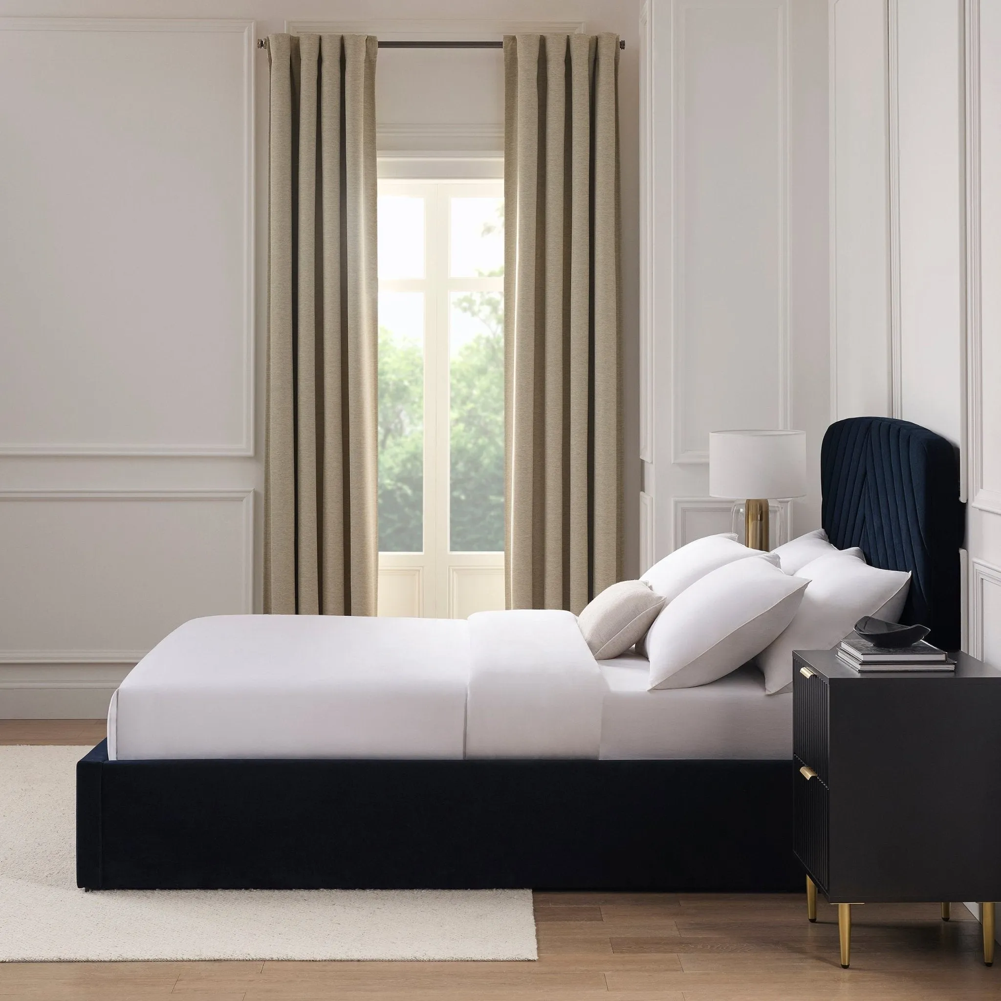Charleston Ottoman Storage Bed -  Navy