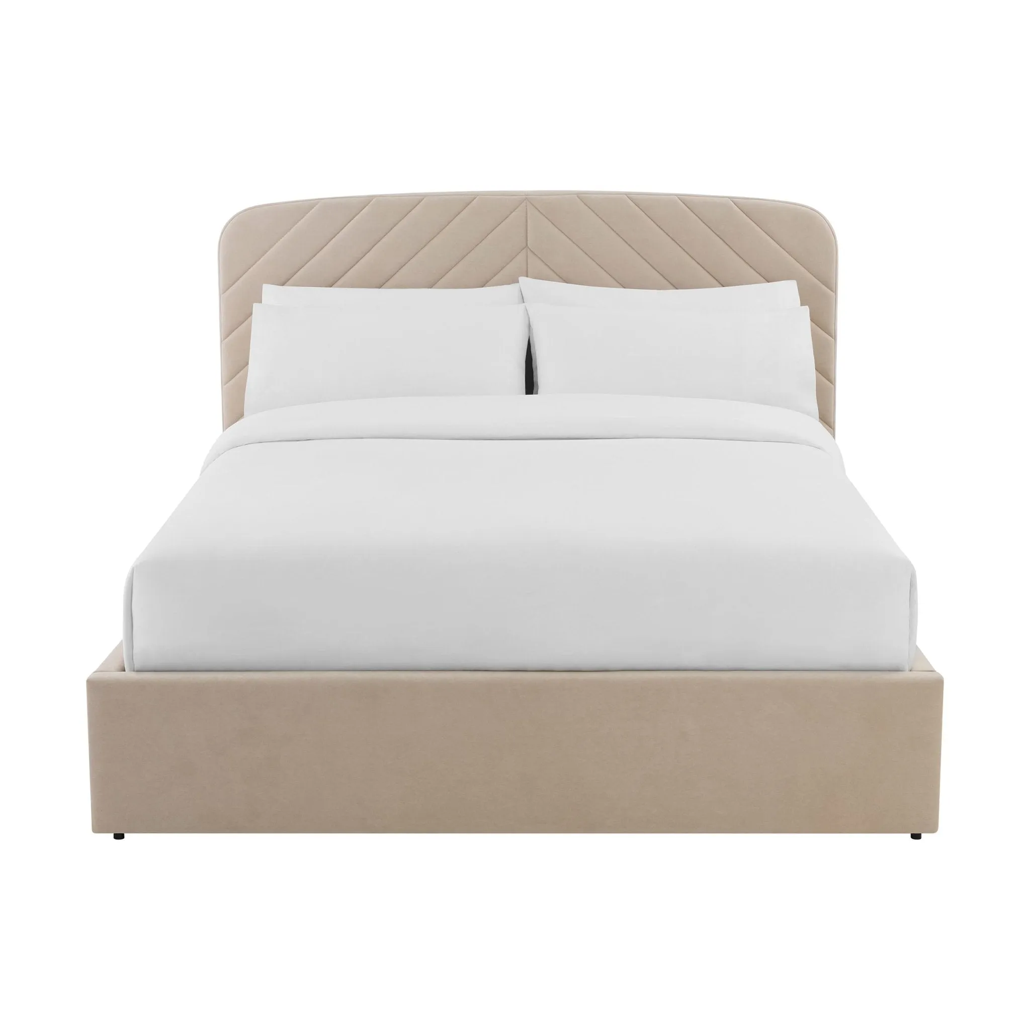 Charleston Ottoman Storage Bed -  Stone