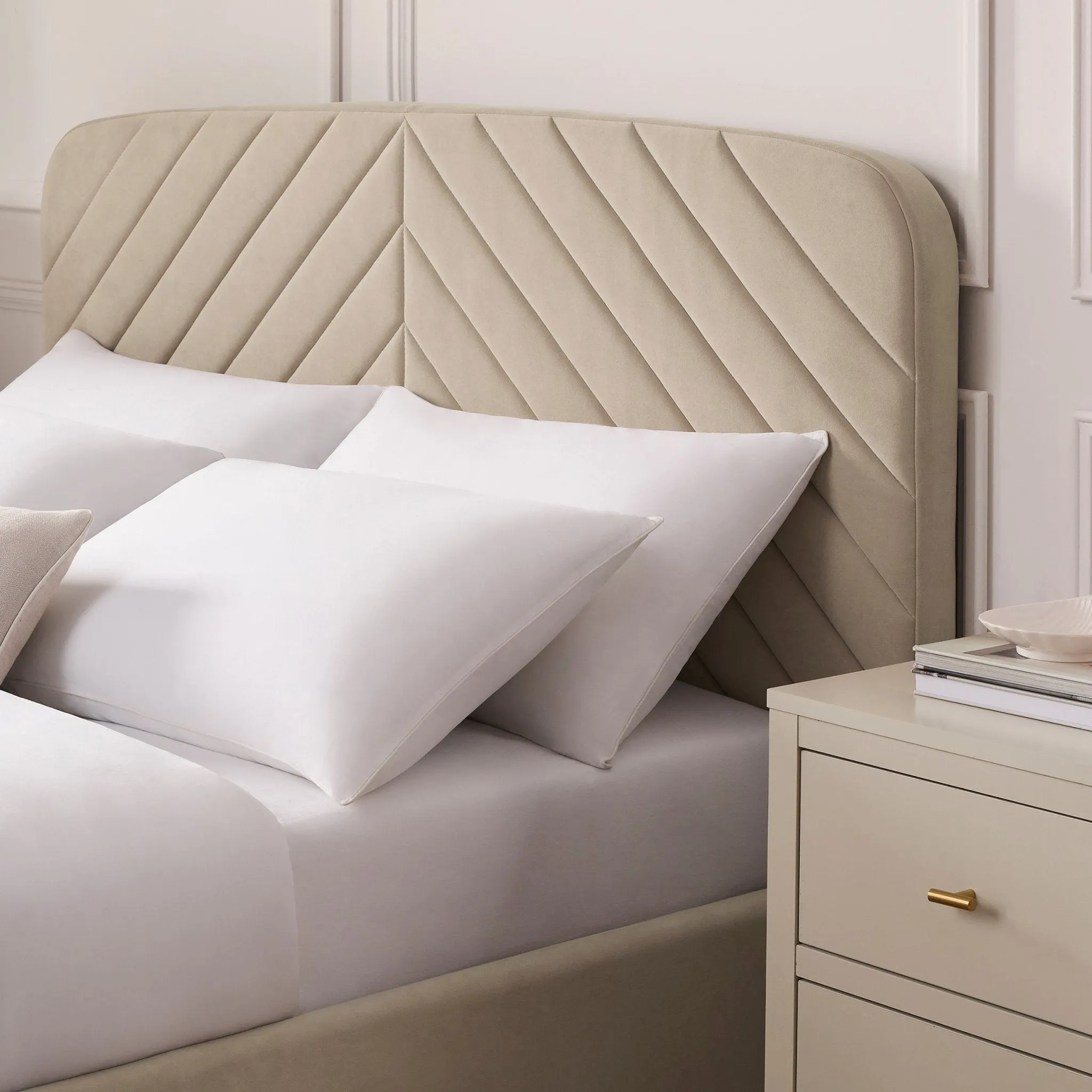 Charleston Ottoman Storage Bed -  Stone