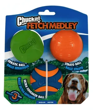 Chuckit! Fetch Ball Medley Triple Pack Medium