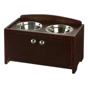 Elegant Wooden Pet Feeder - Richell