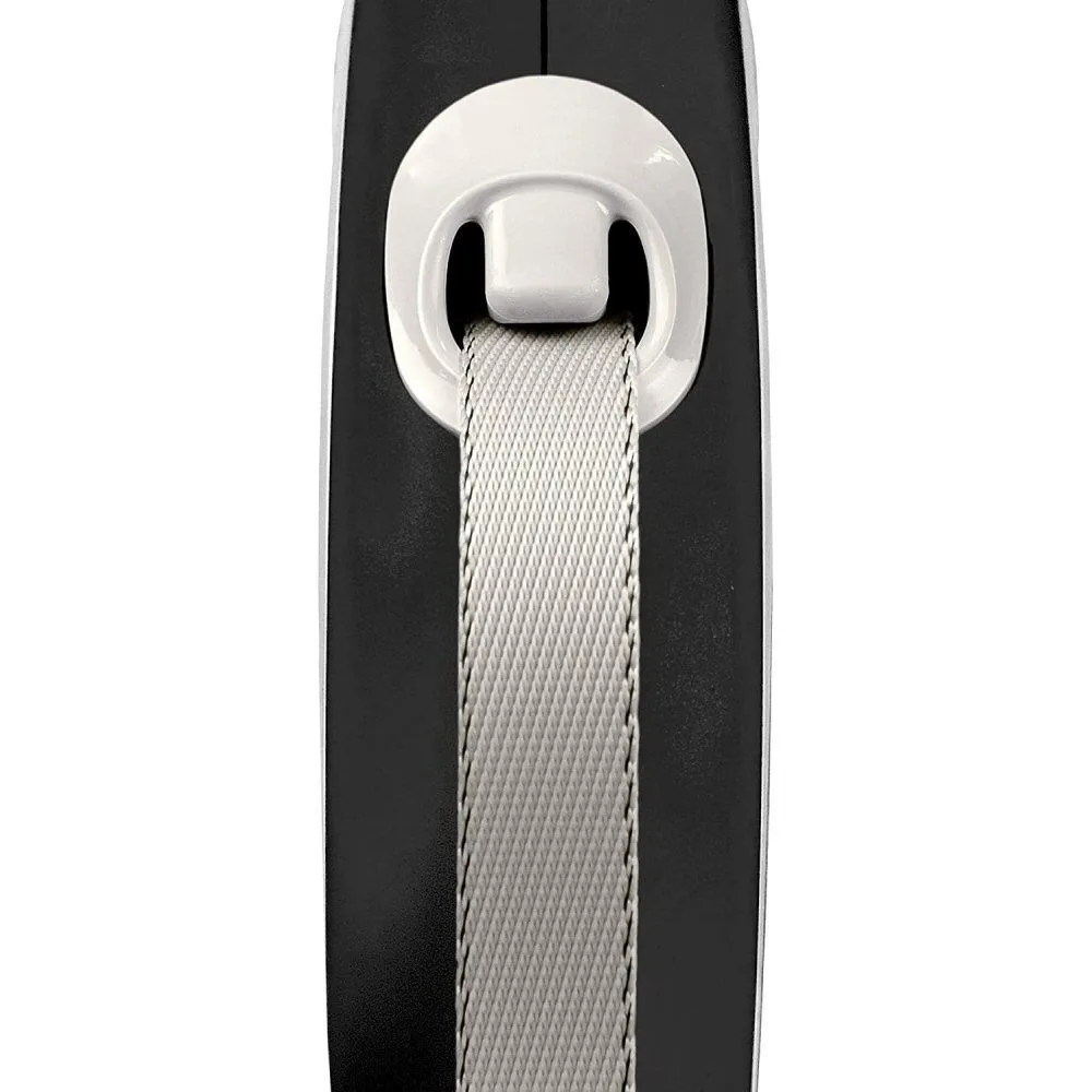 Flexi 8m Large Black New Comfort Tape Retractable Dog Lead