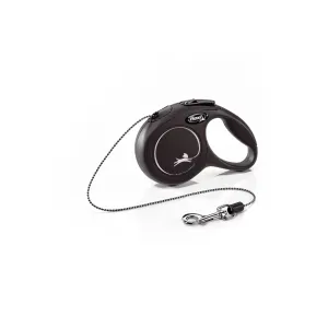 Flexi Classic Tape Rectractable Dog Leash - 110 Lbs - Black - Large - 16 Feet