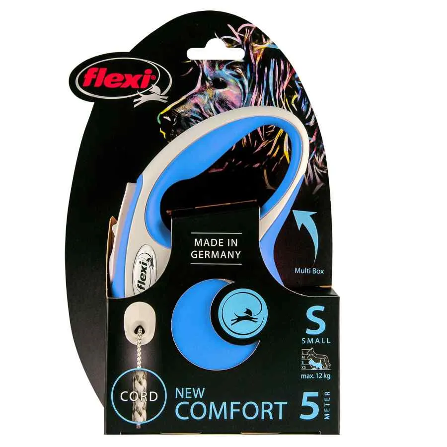 Flexi Comfort Cord Retractable Lead Blue