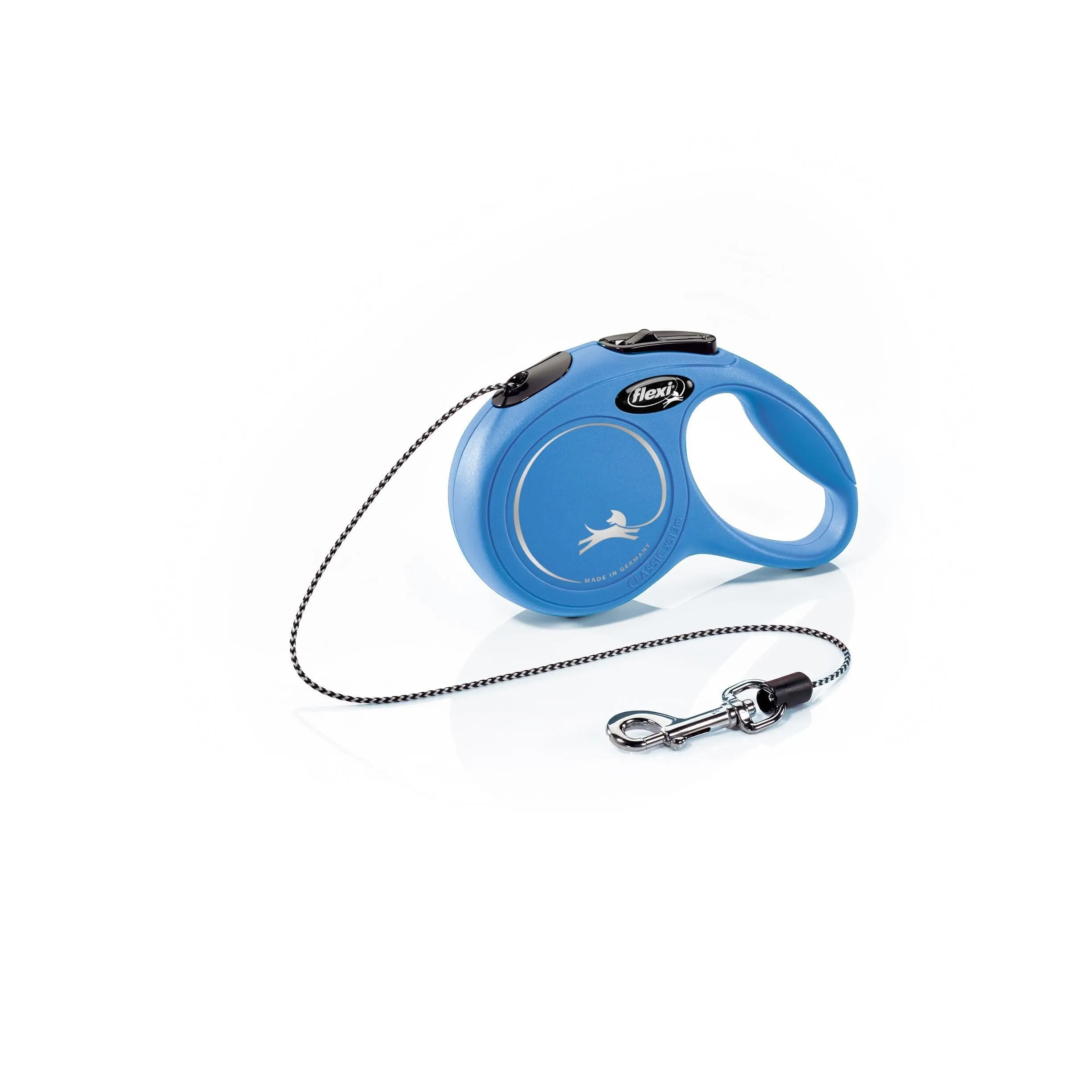 Flexi New Comfort Tape Rectractable Dog Leash - 33 Lbs - Blue - Small - 16 Feet