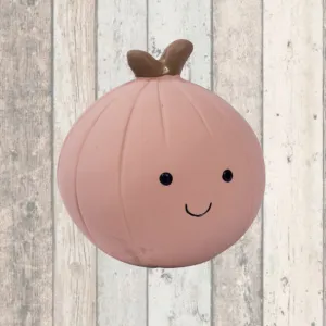 Foodie Faces Latex Onion Dog Toy