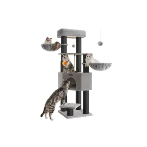 Heavy-Duty Cat Tower with 9 Scratching Posts