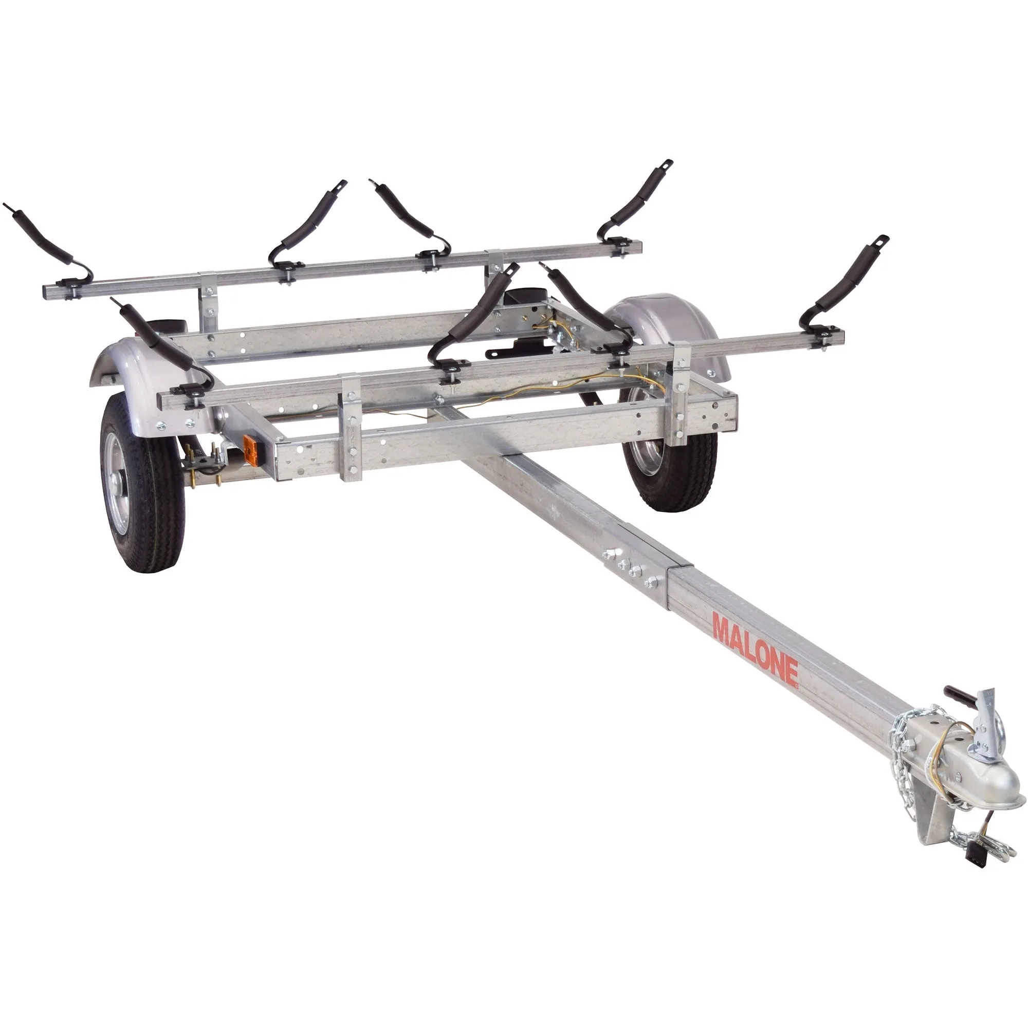 Malone EcoLight 2-Boat V-Rack Kayak Trailer Package - MPG586XV