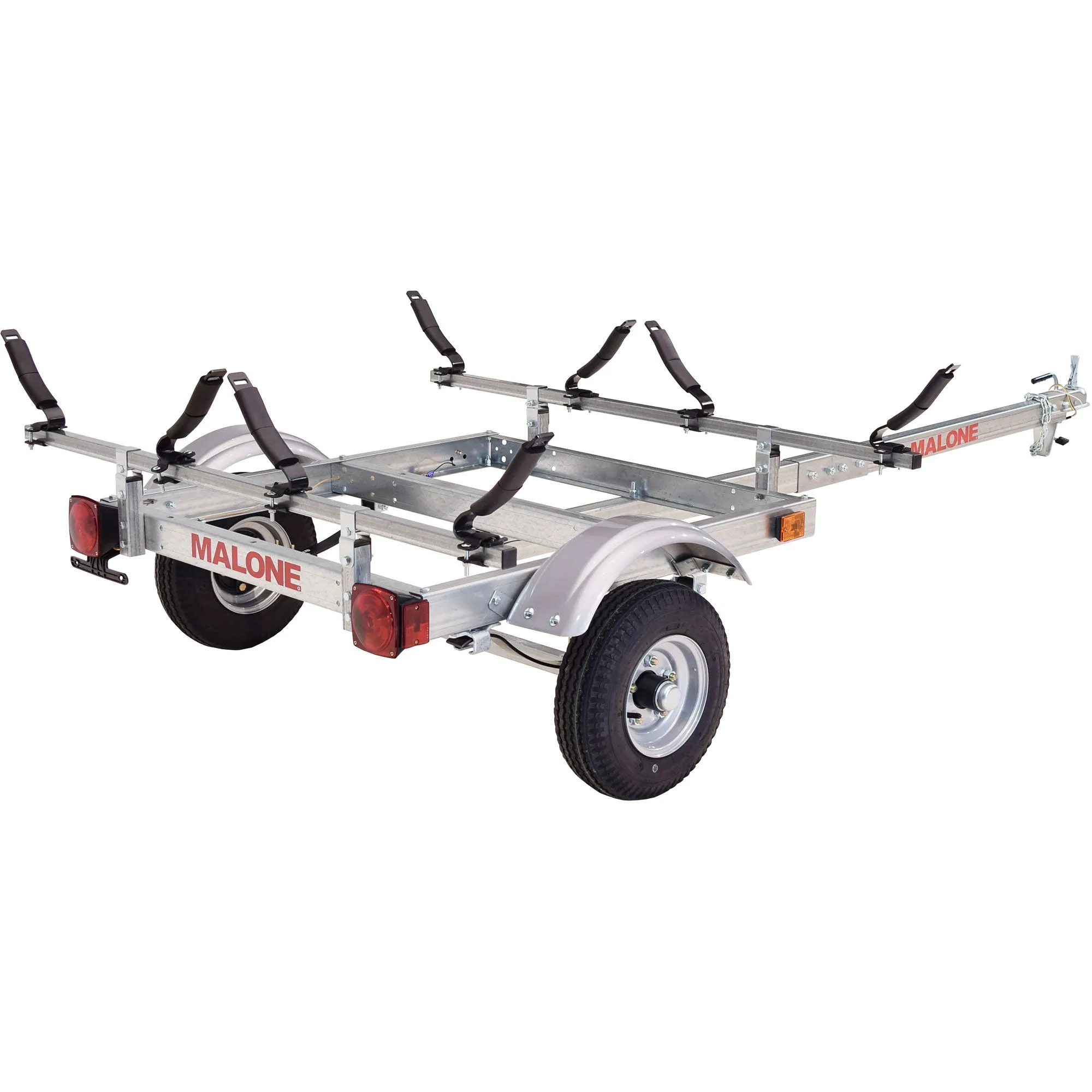 Malone EcoLight 2-Boat V-Rack Kayak Trailer Package - MPG586XV