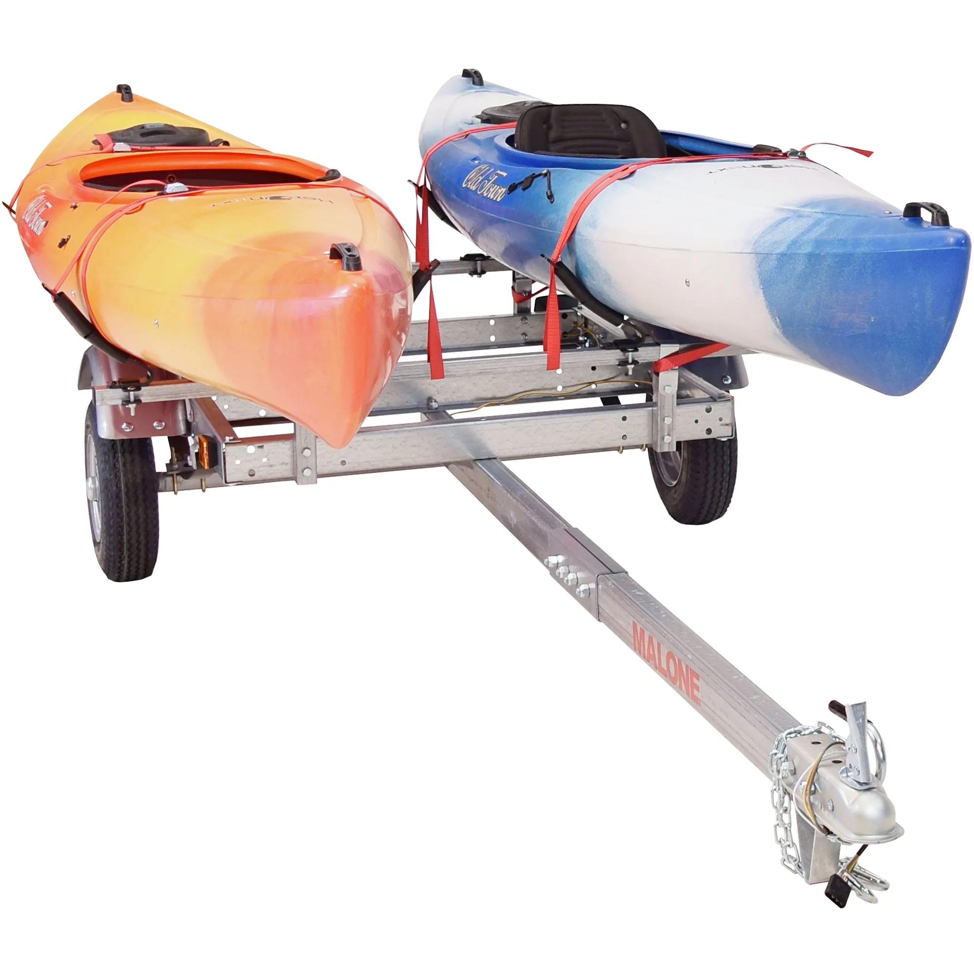 Malone EcoLight 2-Boat V-Rack Kayak Trailer Package - MPG586XV