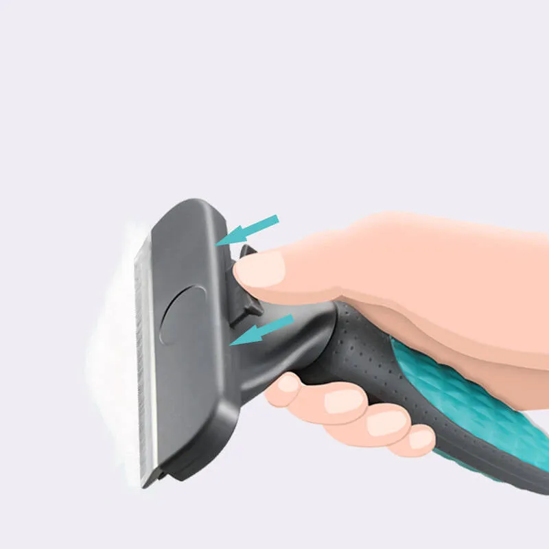 One-Click Pet Deshedding Grooming Brush-L