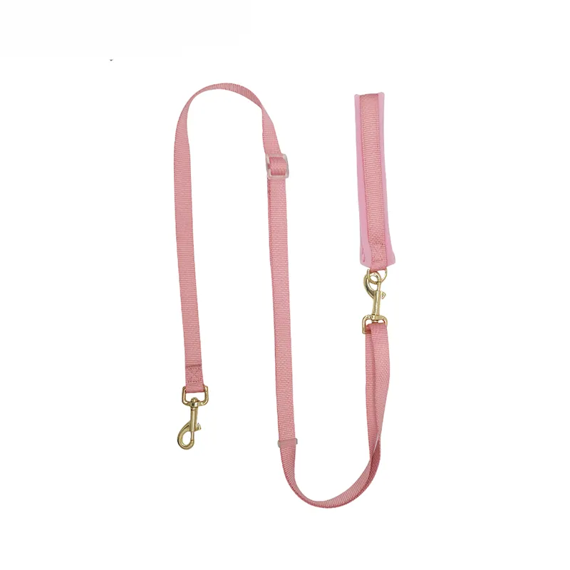 Rainbow Woven Double Ended Dog Leash