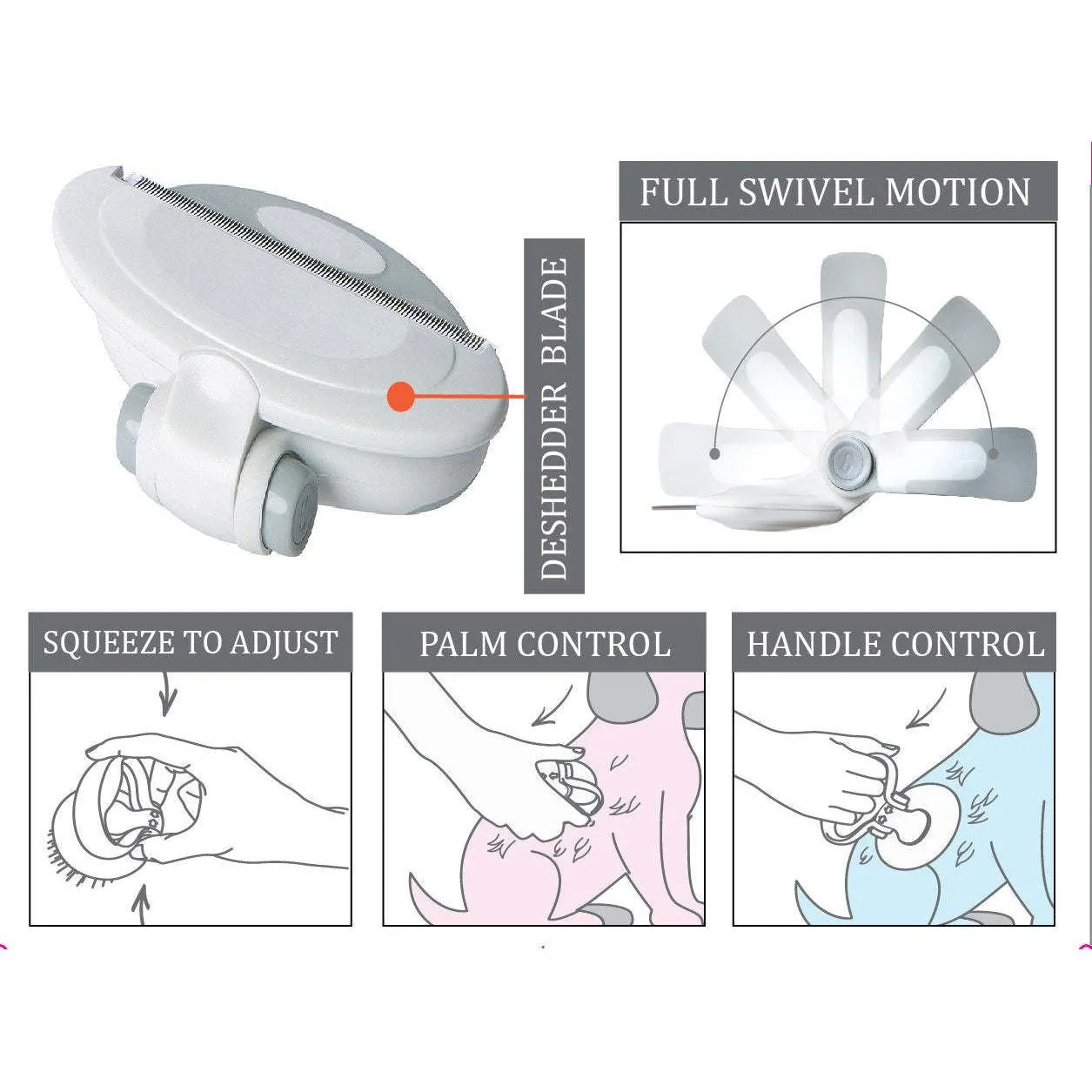 Swivel travel grooming comb Care
