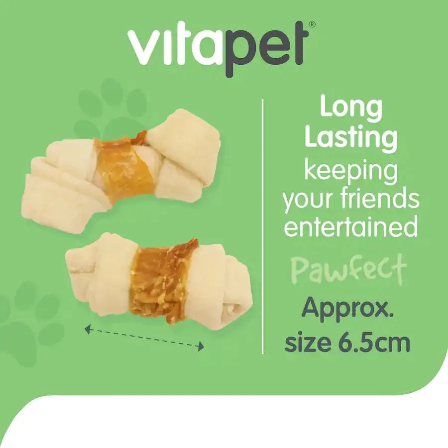 VitaPet Chicken Wrapped Rawhide Chewz Dog Treats 7 Pack